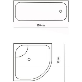 Resim Zethome Jackline Banyo Duş Perdesi 6020 Tek Kanat Pembe 1X180X200 Çok Renkli 