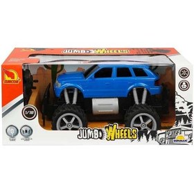 Resim 80012 1:18 Uzaktan Kumandalı Jumbo Wheels Usb Şarjlı Araba 