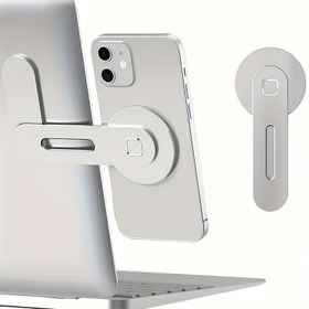 Resim HOtU Manyetik Telefon Standı, Katlanabilir Taşınabilir Telefon Standı, Ofis Standı, Laptop Yan İz Bırakmayan Alüminyum Alaşım 