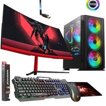 Zeiron SX70 i7-860 8 GB 120 GB SSD GT730 24" Curved Masaüstü Oyuncu Bilgisayar