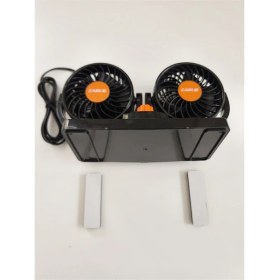 Resim 24 Volt Araç Içi Torpido Üstü Çift Fanlı Oto Vantilatör 360° Dönebilir 6400609 