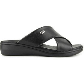 Resim Muya Coller Anatomik Taban Jel Destekli Topuk Dikeni Dört Mevsim Kadın Terlik Siyah 