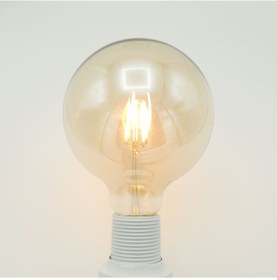 Resim Sunlight G125 Büyük Yuvarlak Rustik Led Ampul 5.5w Amber 