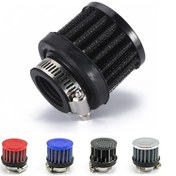 Resim Kırmızı-evrensel 25mm Araba Hava Filtresi Araba Motor Soğuk Hava Girişi Filtre Kiti Havalandırma Karter Havalandırma Pa 