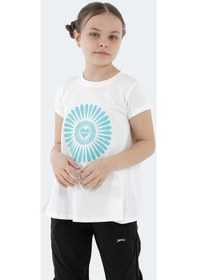 Resim Slazenger POSEIDON IN Kız Çocuk Tişört Ekru 