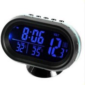 Resim Novahub Araç Termometresi Dijital Saat Dc 12v Otomobil Saati Led Işıklı Otomatik Çift Sıcaklık Göstergesi, Seçenek Mavi Mavi 