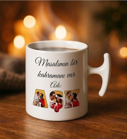 Resim Bk Gift Kişiye Özel Fotoğraflı Aşk Tasarımlı Hammer Kulplı Beyaz Kupa Bardak-4, Arkadaşa Hediye, Sevgiliye Hediye, Doğum Günü Hediyesi Kobitmeyencom34 