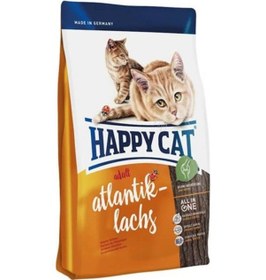 Resim Happy Cat Atlantik Lachs Somonlu Yetişkin Kedi Maması 1300 G 