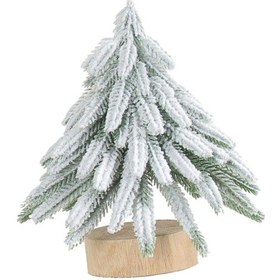 Resim Suntek Yılbaşı Yapay Ağacı Masa Üstü Minyatür Beyaz Kar S Ile Akın Ağacı 