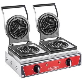 Resim CSA Karacasan Elektrikli Döküm Papatya Waffle Makinesi 