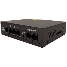 Resim Longline 6-port 10/100mbps Masaüstü 4-port Poe+ Switch 