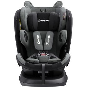 Resim Yoyko Bear 360° Dönebilir Yatabilir Isofix 0-36 KG Oto Koltuğu 
