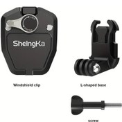 Resim Wangxi Motosiklet On Cam Kurulumu İcin Aliminyum Braket Siyah Gopro Hero 12 11 10 9 Insta360 X3 Djı Action 3 Aksiyon Kamera Aksesuarlari İle Uyumlu 