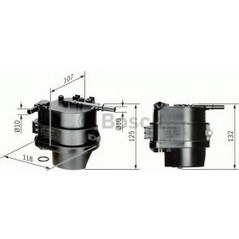 Resim Bosch 190199 Mazot Filtresi 307 1.4 Di̇zel 0450907007 