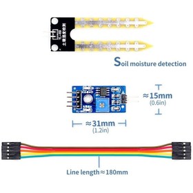 Resim Genel Markalar Toprak Nem Sensörü Arduino Higrometre Soil Moisture Sensor 
