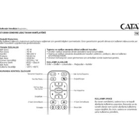 Resim Cata Cenevre Ledli Tavan Vantilatörü 40W Aydınlatma Kumandalı Dekoratif 3 Kanat 