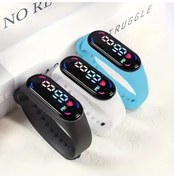 Resim Cloud011 3 Adet M7 Led Dijital Spor Bileklik, Siyah Beyaz Mavi Elektronik Saat Hediye Diğer 