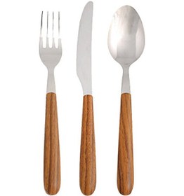 Resim Porland Acacia Çatal Kaşık Bıçak Takımı 18 Parça 