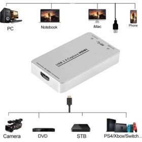 Resim USB 3.0 HDMI Video Capture Kart USB 3.0 1080P Full Hd Video Görüntü Yakalama Capture Kart 