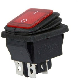 Resim Ayt Ic-104w Geniş Körüklü Işıklı On Off Anahtar Aç Kapa Düğme Buton 27x21x42 Mm 