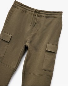 Resim Koton Şardonlu Kargo Cepli Beli Bağcıklı Jogger Eşofman Altı Haki 6wam40029mk Haki 