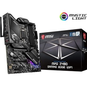 Resim MSI Mpg Z490 Gamıng Edge Wıfı Ddr4 M2 Pcıe Nvme Hdmı Dp Pcıe 16x V3.0 1200p Atx 