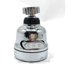 Resim Morponi Tasarruflu Oynar Başlık Tazyikli Krom Eviye Musluk Spiral Batarya Ucu 3 Fonksiyonlu Musluk Başlığı 