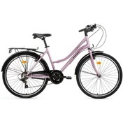 Resim Bisan Smıle Ürün Rengi: Pudra Pembe Kadro: 44 Cm Vites: 1x7 Vites Tekerlek: 28" Etiket Rengi: Siyah Çok Renkli 