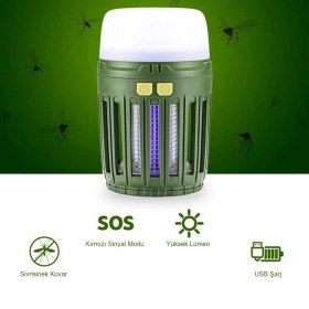 Resim Naturehike Multi-Fonksiyonel Sivrisinek Kovucu Kamp Lambası 