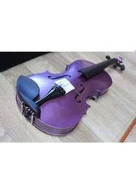 Resim Keman 3/4 Simli Lila Renk Tam Set Keman 