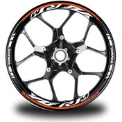 Resim Turuncu Yamaha R1M Takım Jant Sticker Etiket 
