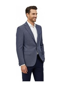 Resim Suitmen Erkek Tek Spor Ceket Çift Yırtmaçlı Bgl-st04980 İndigo 