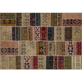 Resim El Yapımı Patchwork Benzersiz Halı 160 X 230 Cm 6334 