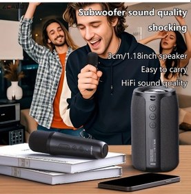 Resim Cloud011 Zealot S32 Karaoke Mikrofonlu Kablosuz Hoparlör Siyah 12 Saat Çalma Süresi Tws 