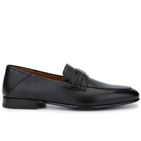 Resim Valentino Erkek Hakiki Deri Siyah Klasik Ayakkabı 