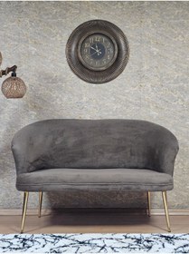 Resim ZAFİR İkili TEDDY Gold Kaplama Sivriltme Ayak Çay Seti Koltuk İkili Berjer , Balkon, Salon, Ofis 