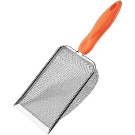 Resim Soulader Evcil Hayvan Kumu Küreği Kedi Kumu Temizleme Küreği Saplı Kedi Kumu Küreği 