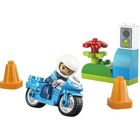 Resim Kasabası Mavi Polis Motosikleti 10471 4 Adet 