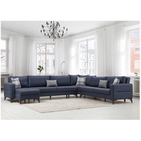 Resim Minar Kristal Dinlenme+3+köşe+3 Köşe Takımı Antrasit 