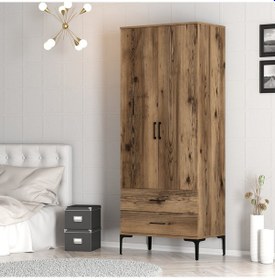 Resim Variant Kumsal 2 Kapılı T Gardrop - Ceviz / Ceviz 