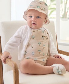 Resim Mayoral erkek bebek merserize hırka 1379 - BEYAZ / 0-1 ay 