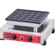 Resim Işıkgaz Silverinox Elektrikli Tekli Yuvarlak Bubble Waffle Makinesi 