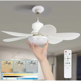 Resim Lumify Tavan Vantilatörü Uzaktan Kumandalı Sessiz 3 LED Işıklı Vantilatör 