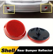 Resim Xuweiwei 2 Adet Kırmızı Renkli Toyota Arka Tampon Reflektör Kabuğu - Ekipman 