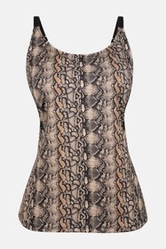 Resim Toparlayci Tankini Üst - Çok Renkli / Multicolor / 48 