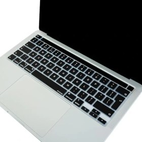Resim Mabeyn Pro Klavye Koruyucu Uk Ingilizce Iso Ters L Enter Ince Silikon Bar 13 M1-M2 ve 16 Inç Uyumlu Toz ve Sıvı Koruma Kaplama Siyah 
