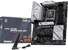 Resim MSI MB MAG X870E GAMING MAX WIFI AM5 DDR5 8200MHZ(OC) 3x M.2 USB 40Gbps HDMI DP 5G LAN WIFI 7 RGB ATX 