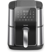 Resim Goldmaster Gloria 7 Litre Inox Geniş Hazneli Xxl Dokunmatik 8 Ön Ayarlı Airfryer Sıcak Hava Fritözü GM8405 