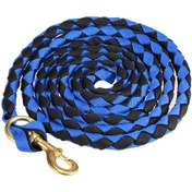 Resim Xindoker Mavi-siyah 3m At Bağlama Teli, Burgu Desenli Pp Ipli Ve Somun Bakır Kanca, Eğitim Ve Taşıma İçin Dayanıklı 