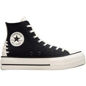 Resim Converse Chuck Taylor All Star Lift Kadın Siyah Günlük Ayakkabı Kadın LS AYAKKABI A12552C 